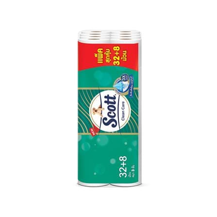 กระดาษชำระ SCOTT CLEAN CARE (แพ็ก 32+8 ชิ้น)_1