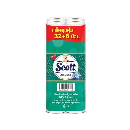 กระดาษชำระ SCOTT CLEAN CARE (แพ็ก 32+8 ชิ้น)_2
