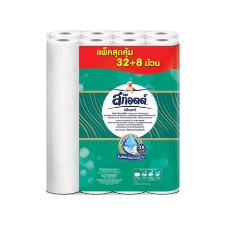 กระดาษชำระ SCOTT CLEAN CARE (แพ็ก 32+8 ชิ้น)_3