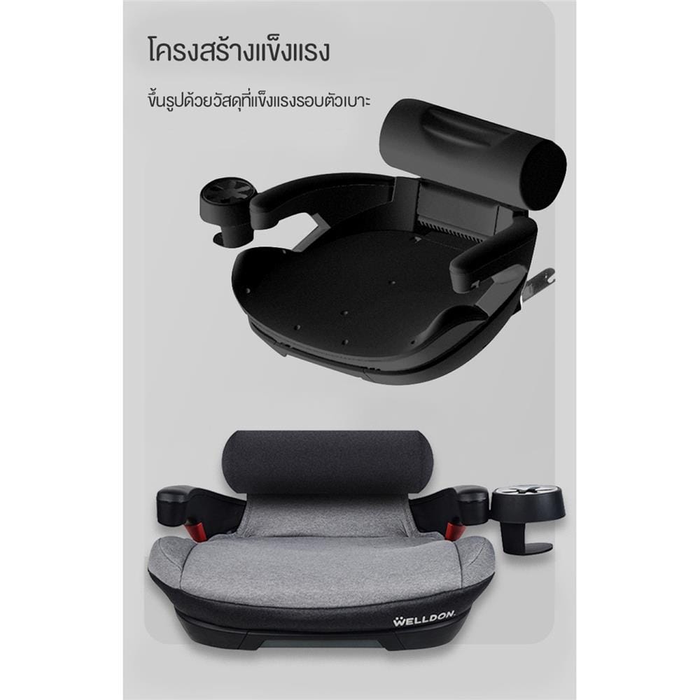 คาร์ซีท WELLDON SKYLINE เทา_5