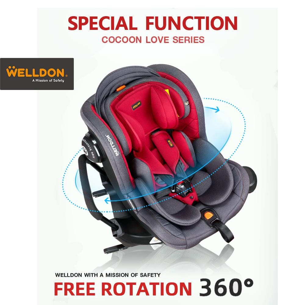 คาร์ซีท WELLDON COCOON LOVE เทา_3
