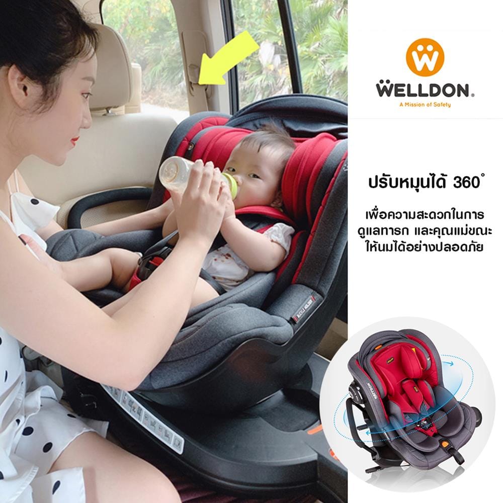 คาร์ซีท WELLDON COCOON LOVE เทา_7