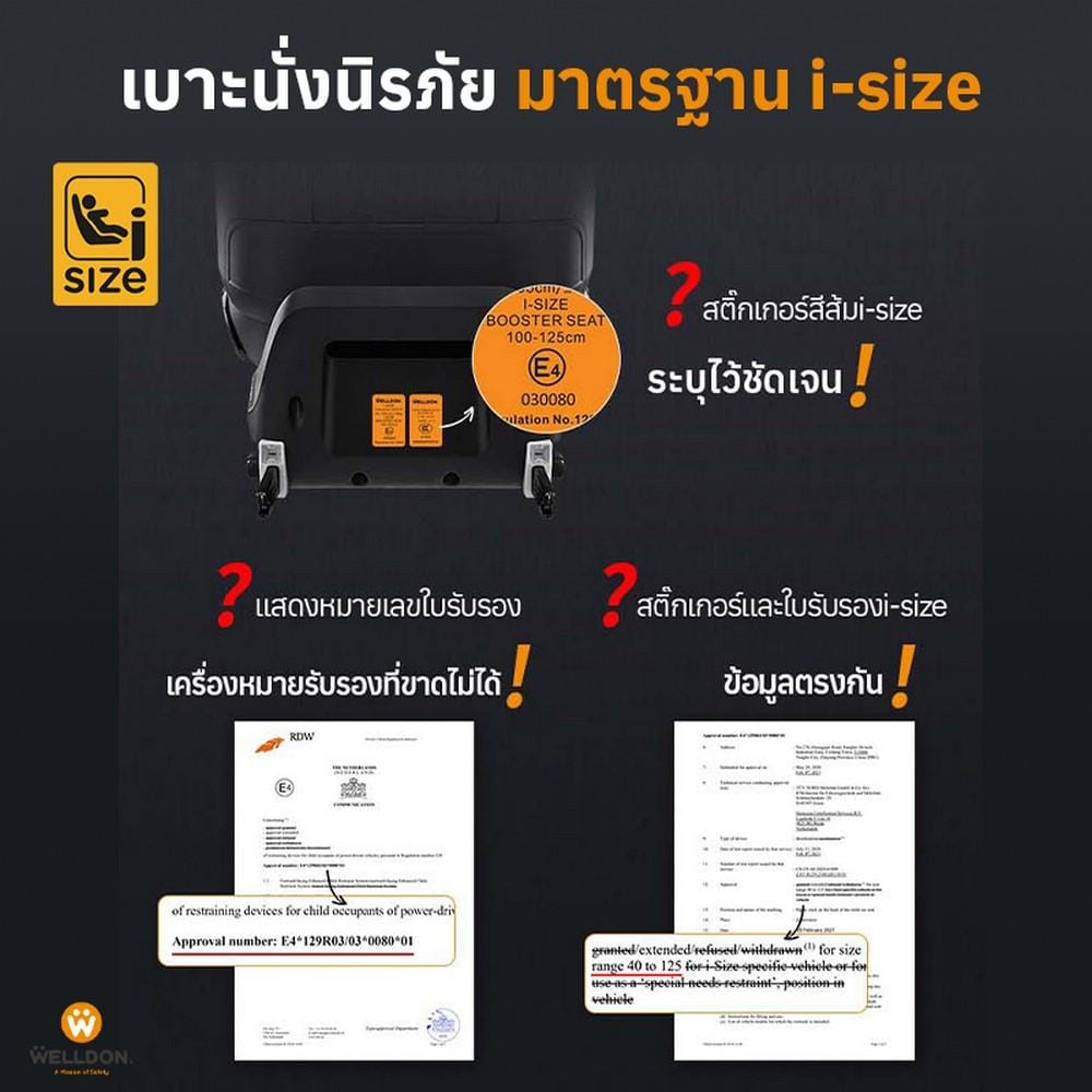 คาร์ซีท WELLDON SMART TURN ULTRA เทา_6