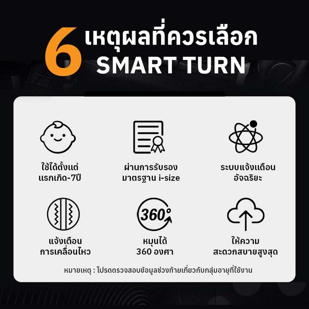 คาร์ซีท WELLDON SMART TURN ULTRA เทา_9
