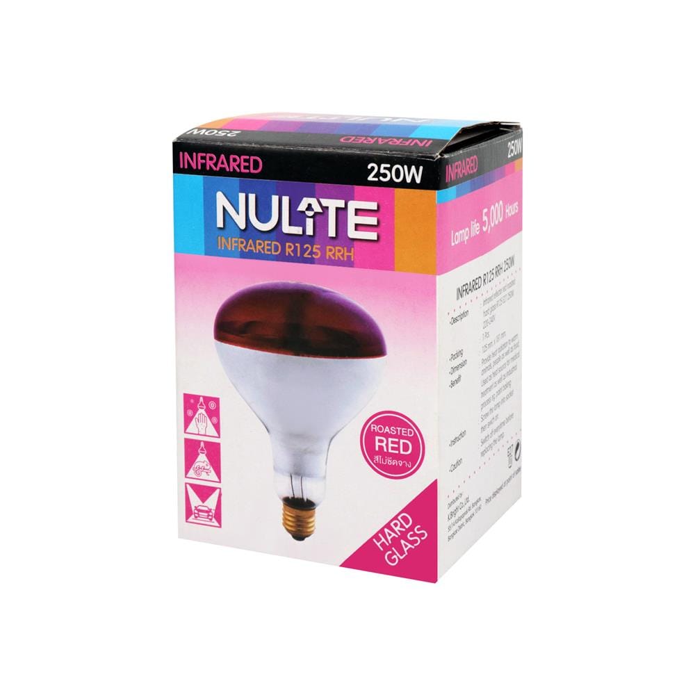 หลอด INFRARED CARINI R125RRH 250 วัตต์ RED E27