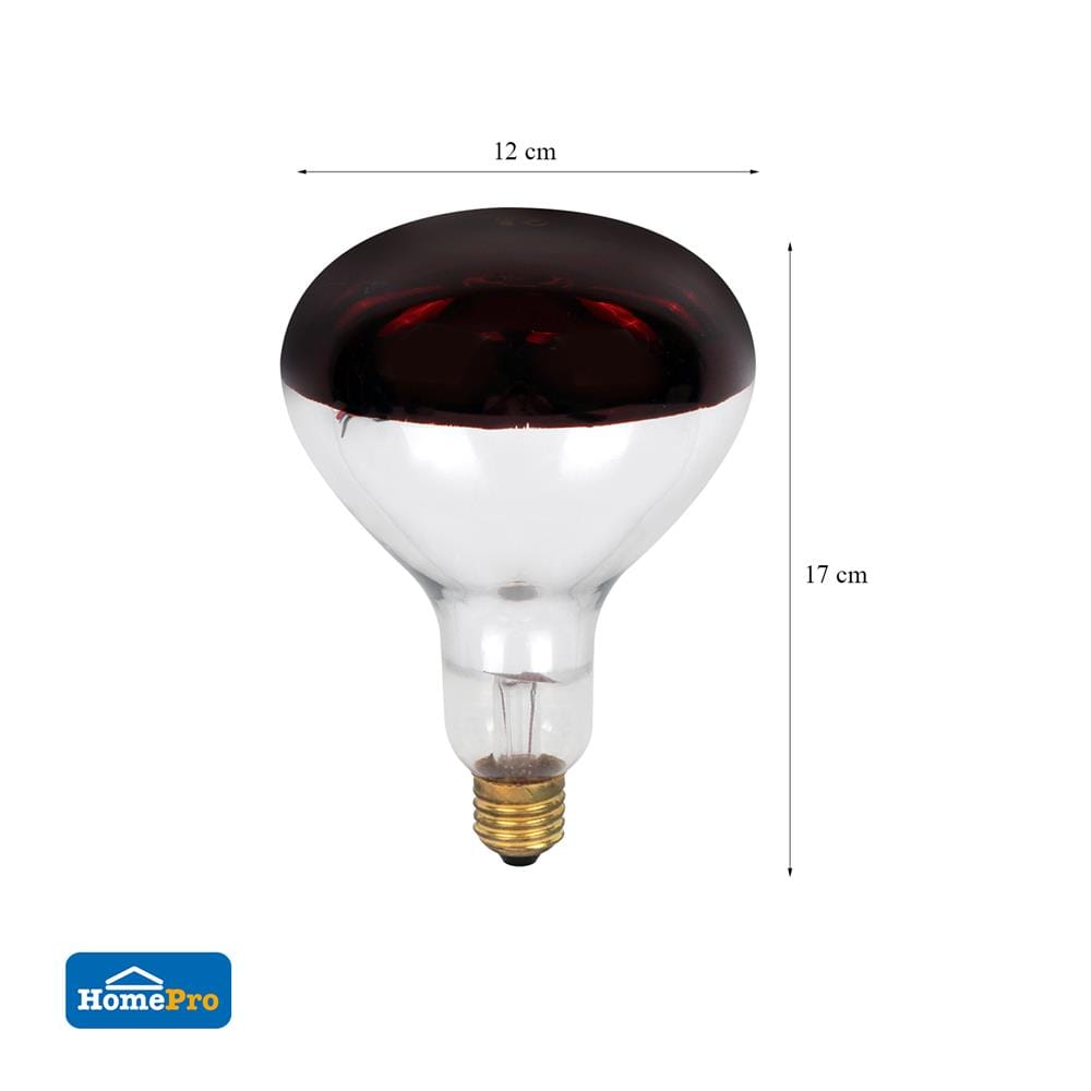 หลอด INFRARED CARINI R125RRH 250 วัตต์ RED E27