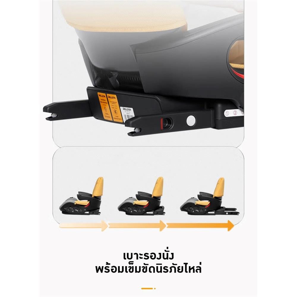 คาร์ซีท WELLDON PARTNER เหลือง_6