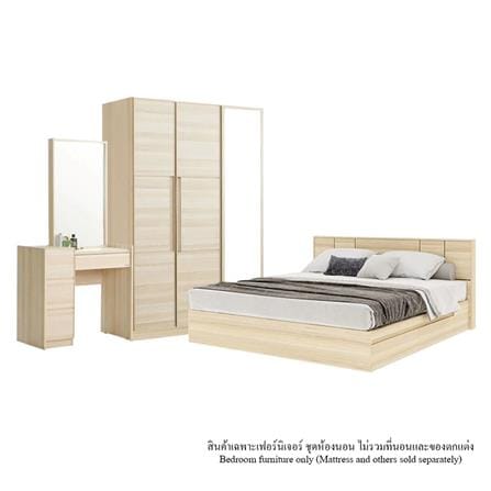 ชุดห้องนอน 5 ฟุต KONCEPT HAKONE 59058139 สี CANYON OAK_0