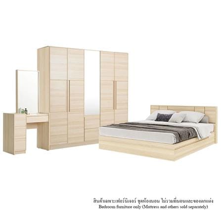 ชุดห้องนอน 6 ฟุต KONCEPT HAKONE 59058142 สี CANYON OAK_0