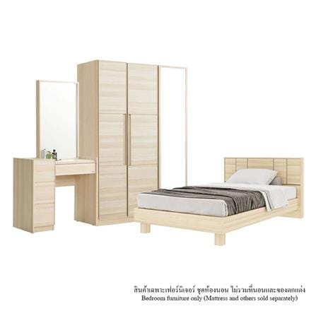 ชุดห้องนอน 3.5 ฟุต KONCEPT HAKONE 59058080 สี CANYON OAK_0