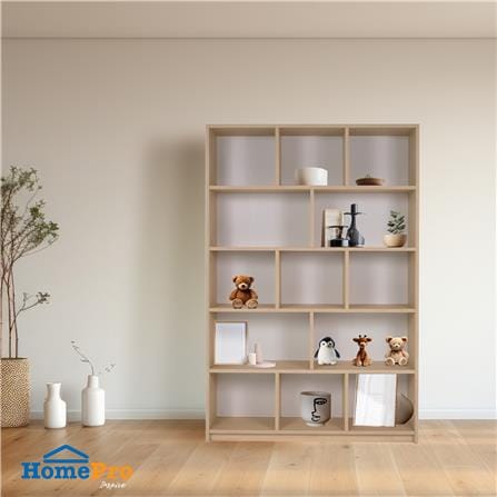 ชั้นวางของทึบ 13 ช่อง FURDINI HPN-14 สี WHITE OAK/ขาว_4