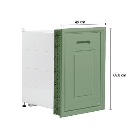 ตู้ลิ้นชักตะแกรง KING PLATINUM ST304 49X68.8 ซม. สีเขียวพิสตาชิโอ_3