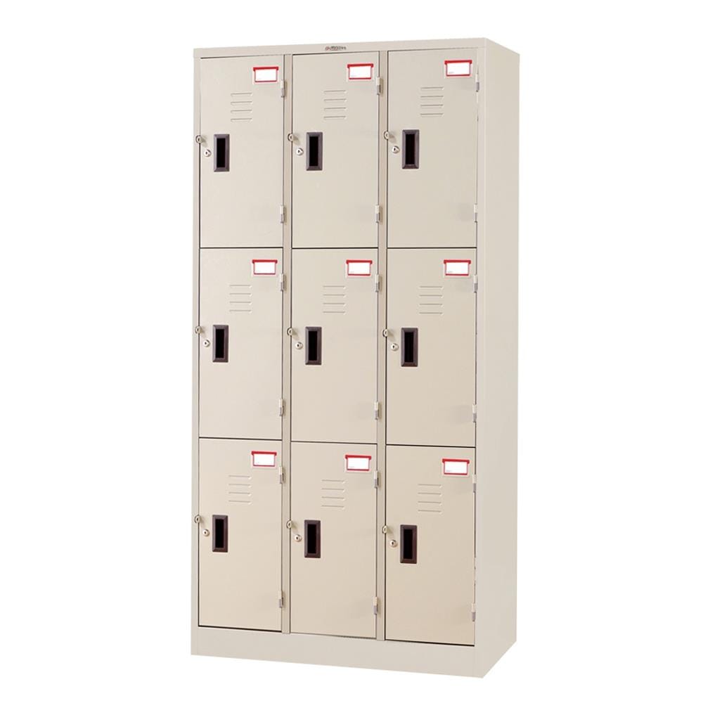 ตู้ล็อกเกอร์ 9 ประตู SURE LK-009 สีครีม