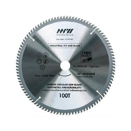 ใบเลื่อยอะลูมิเนียม HHW 10 นิ้ว 100 ฟัน_0