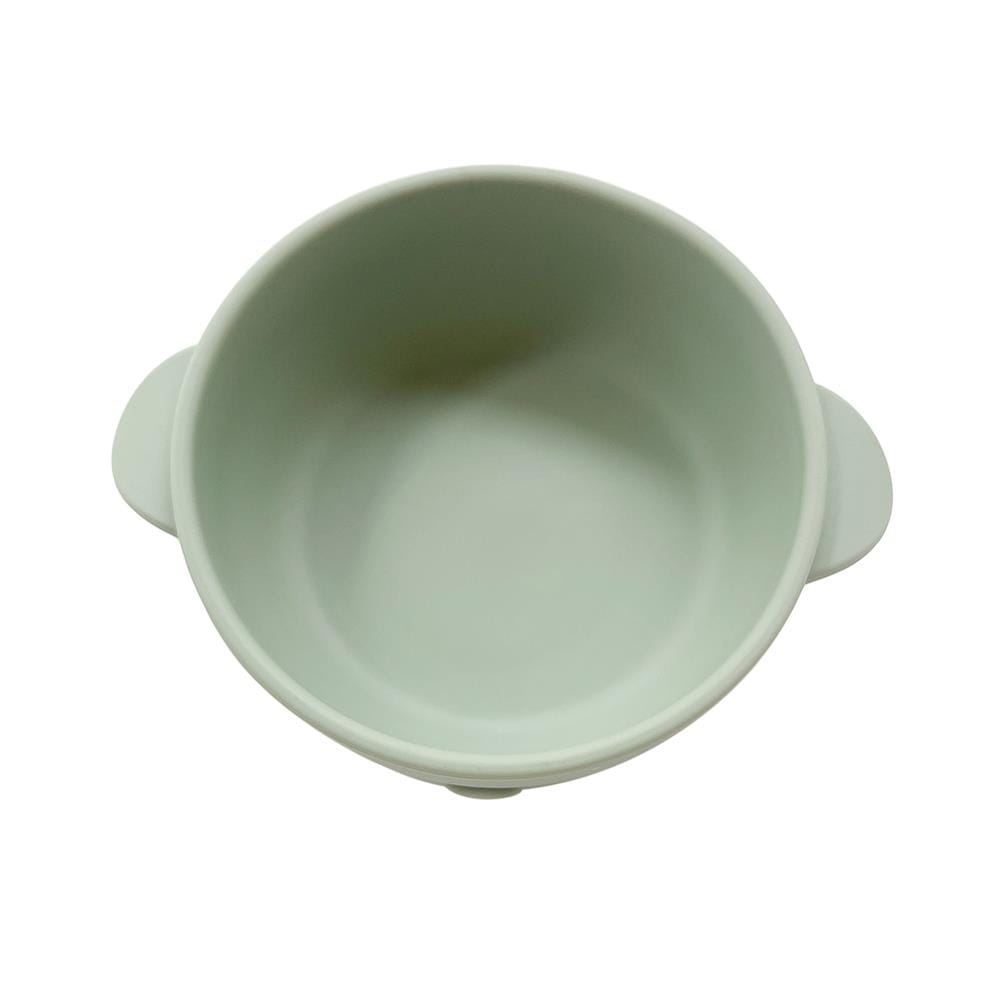 ชามซิลิโคนก้นดูดGRANDMOM 250 มล.สีเขียว_2
