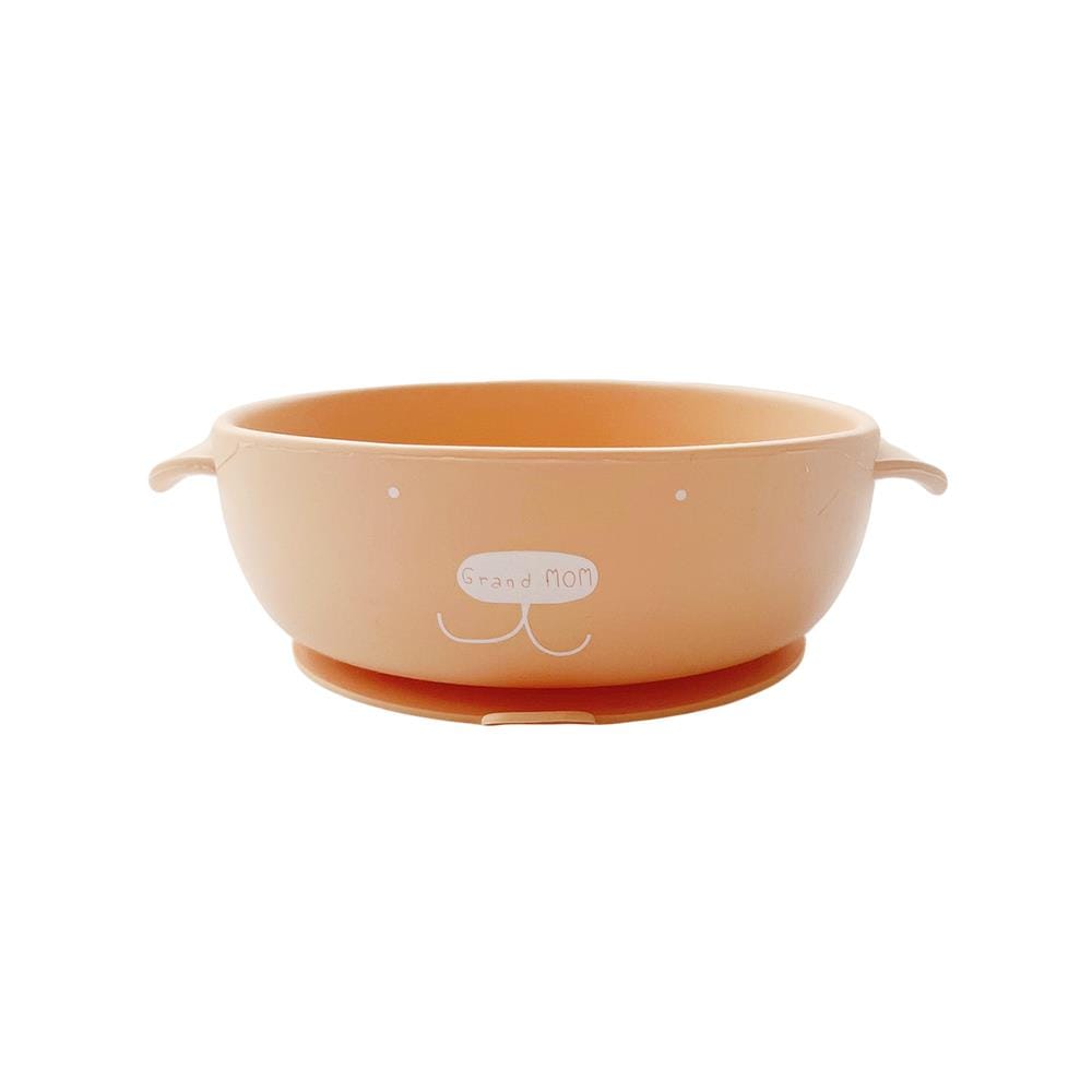 ชามซิลิโคนก้นดูดGRANDMOM 250 มล.สีส้ม_0