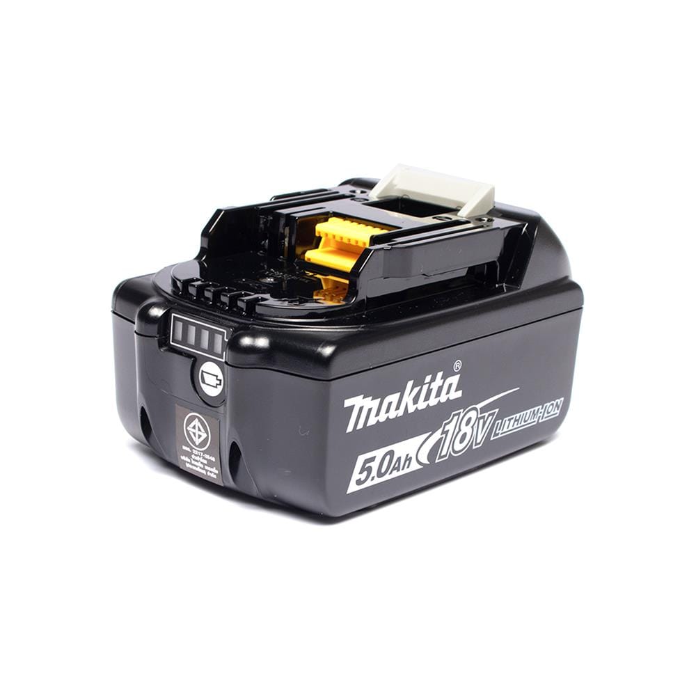 ชุดแบตเตอรี่และแท่นชาร์จ MAKITA BL1850B + DC18RC 18 โวลต์ 5.0 แอมป์ จำนวน 2 ก้อน