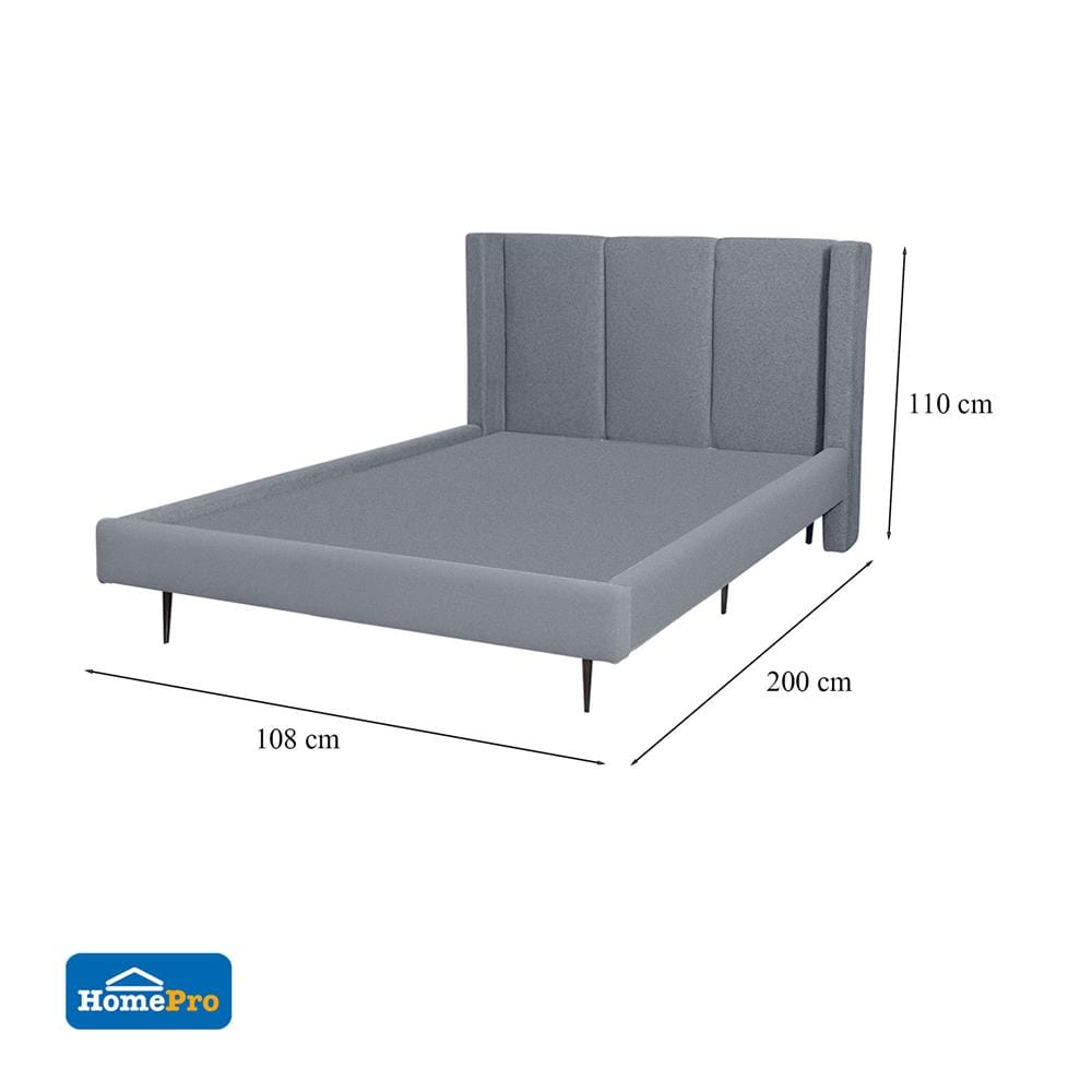 ฐานรองหัวเตียง 3.5 ฟุต HOME LIVING STYLE OLIVIA สี DARK GREY