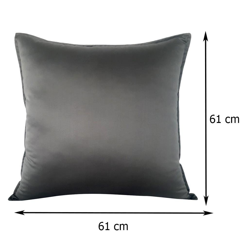 หมอนอิง HOME LIVING STYLE SATINY 24X24 นิ้ว สีเทา