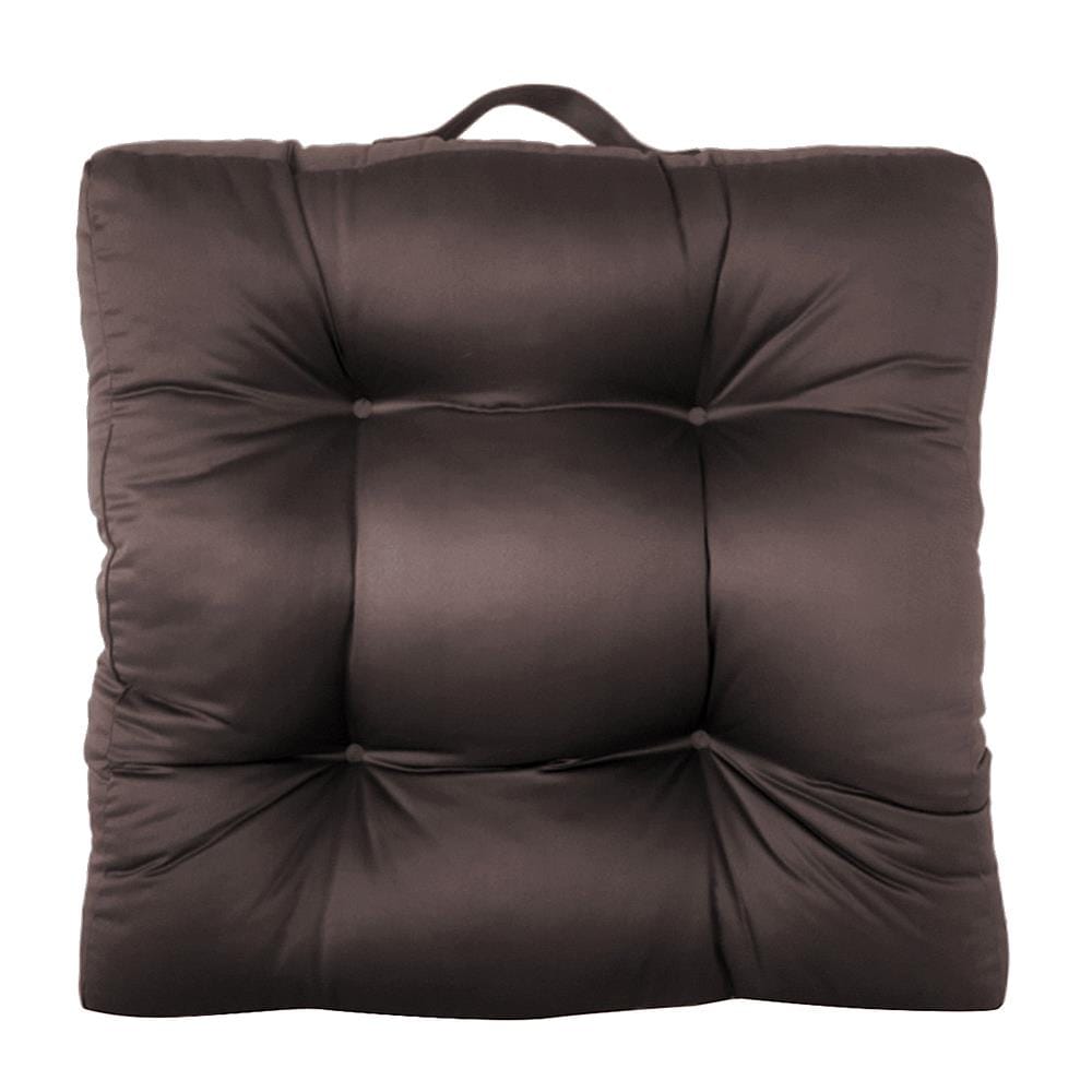 เบาะรองนั่ง HOME LIVING STYLE SATINY 22X22 นิ้ว สีน้ำตาลเข้ม
