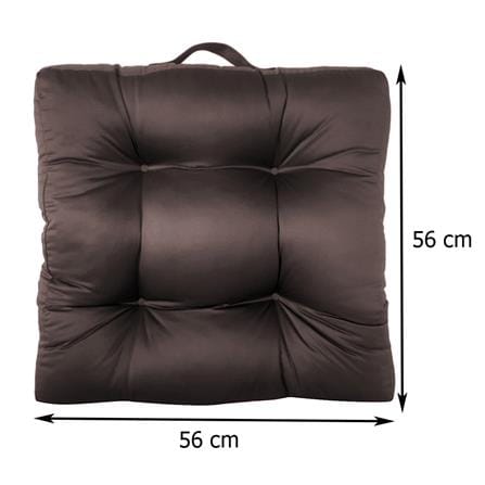 เบาะรองนั่ง HOME LIVING STYLE SATINY 22X22 นิ้ว สีน้ำตาลเข้ม_4
