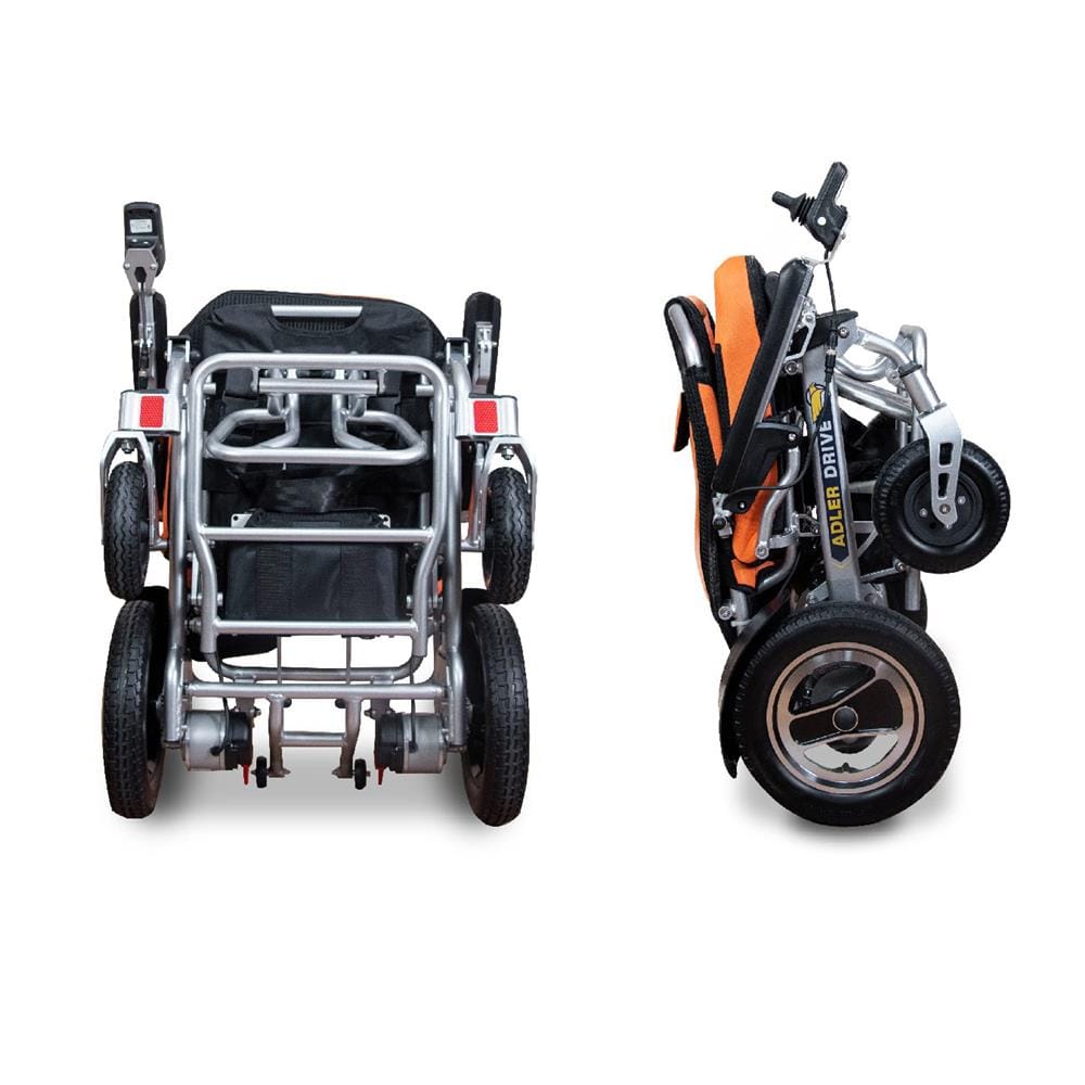 รถเข็นวีลแชร์ไฟฟ้า ADLER DRIVE YE245C- MAX สีส้ม_4