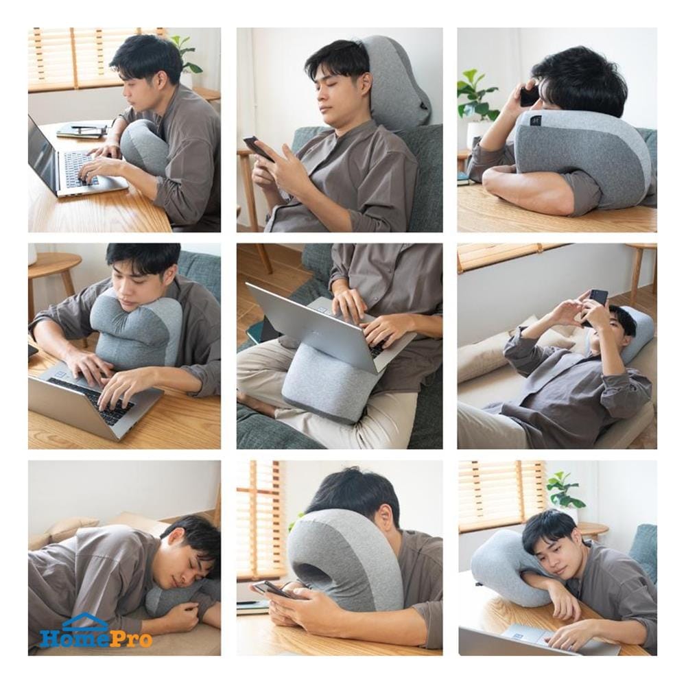 หมอนหนุน HANKY HOUSE สีเทา_5