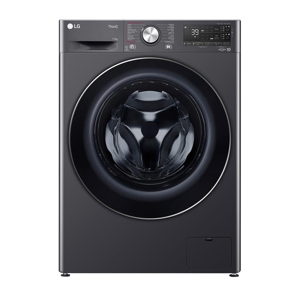 เครื่องซักผ้าฝาหน้า LG FV1411S3MA 11 กก. 1400RPM อินเวอร์เตอร์ สีดำ