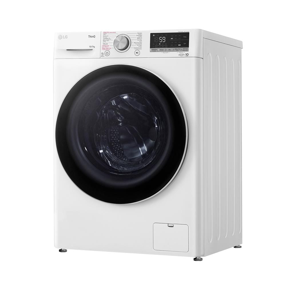 เครื่องซักอบผ้าฝาหน้า LG FV1410H4W 10/7 กก. 1400RPM อินเวอร์เตอร์ สีขาว