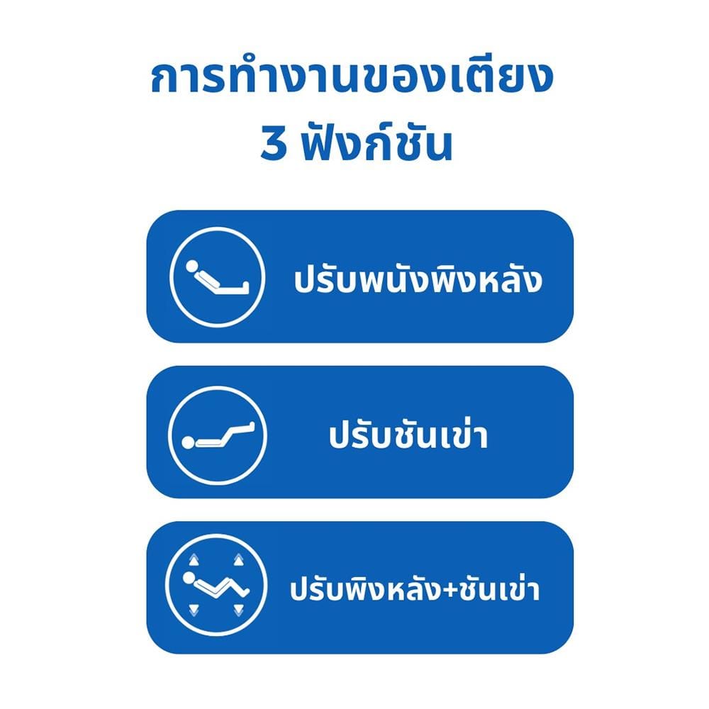 เตียงผู้ป่วย REALMED A-001 3 ไกร์ พร้อมฟูกที่นอน 4 ตอน_6