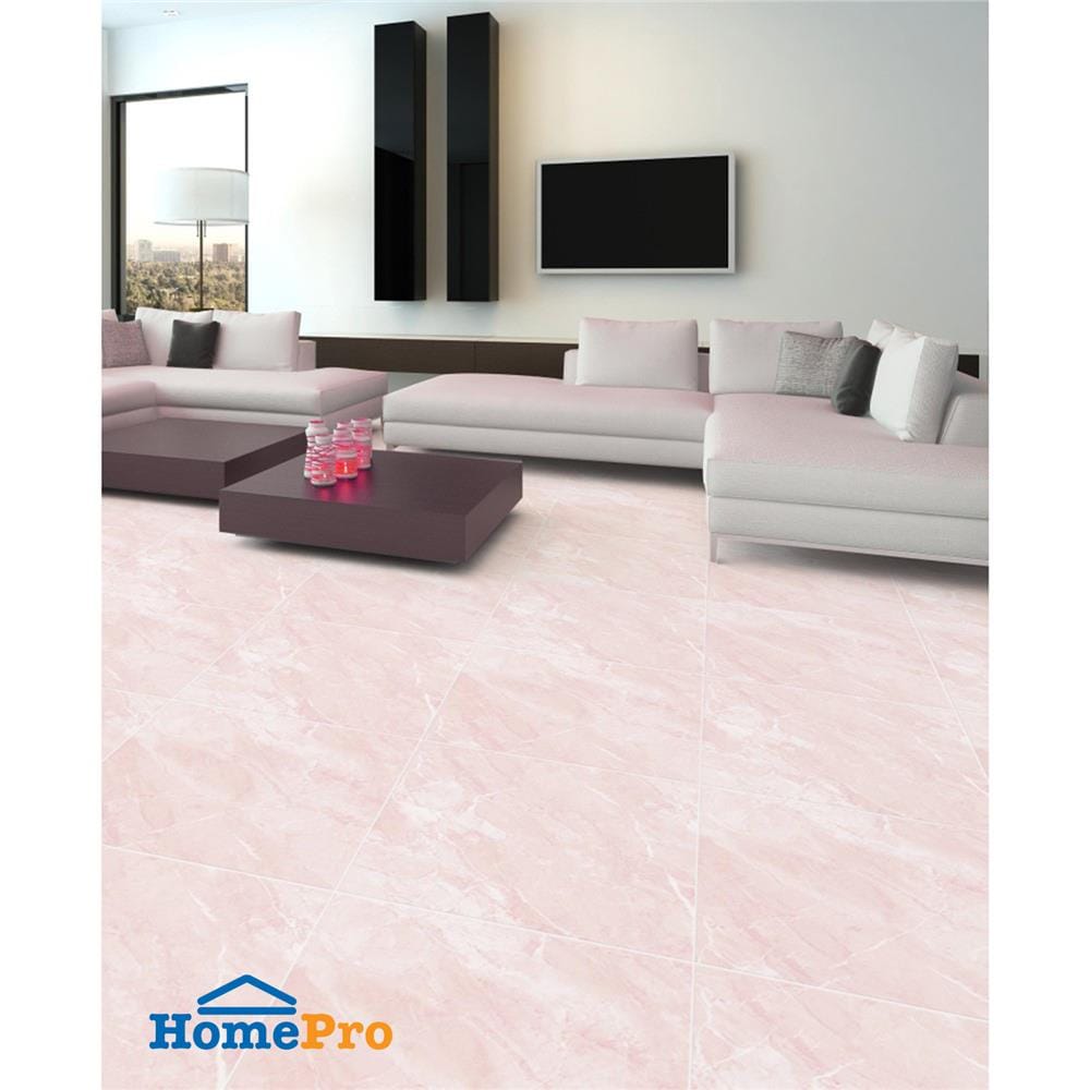 กระเบื้องพื้น 60x60 ซม. TARA เดวี่ ชมพู PM 1.44M2