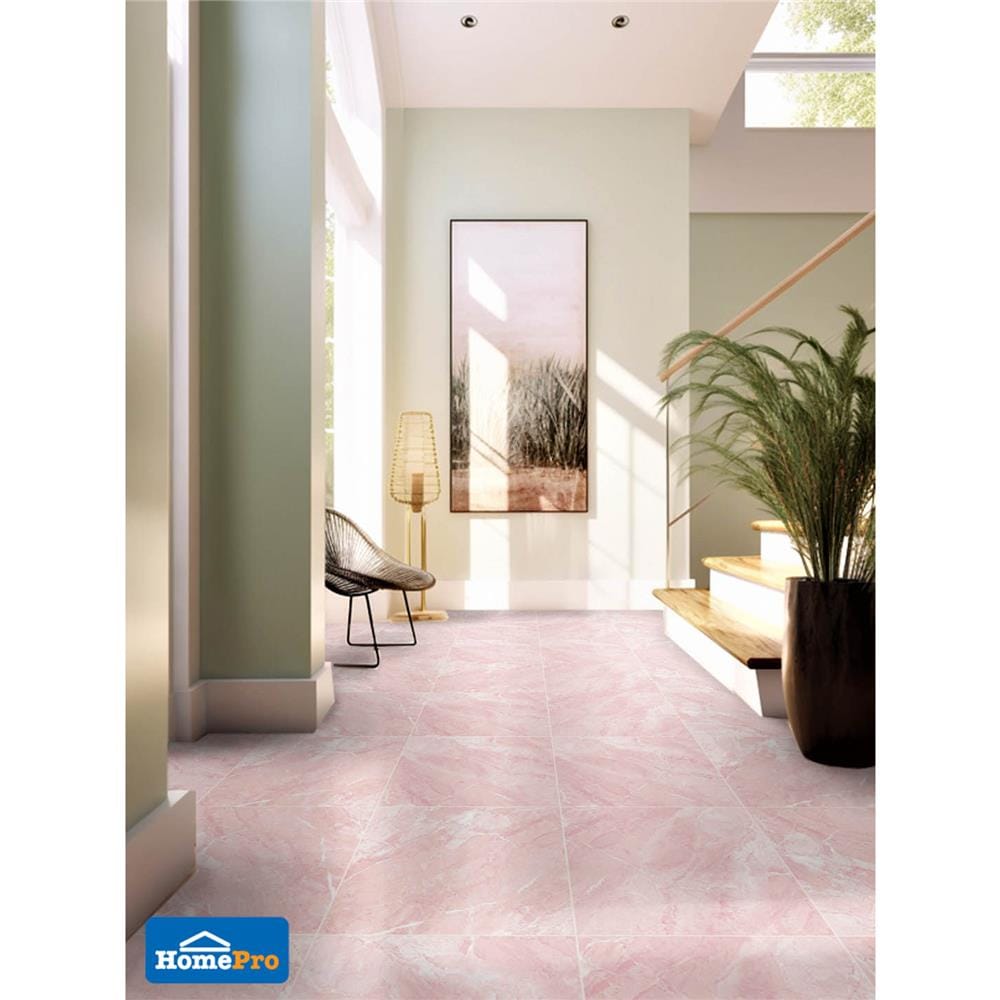 กระเบื้องพื้น 60x60 ซม. TARA เดวี่ ชมพู PM 1.44M2