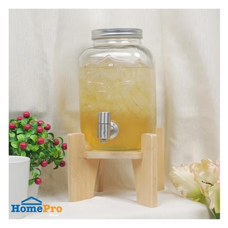 ขวดโหลแก้วมีก๊อก 4 ลิตร KECH BAMBOO RACK_3
