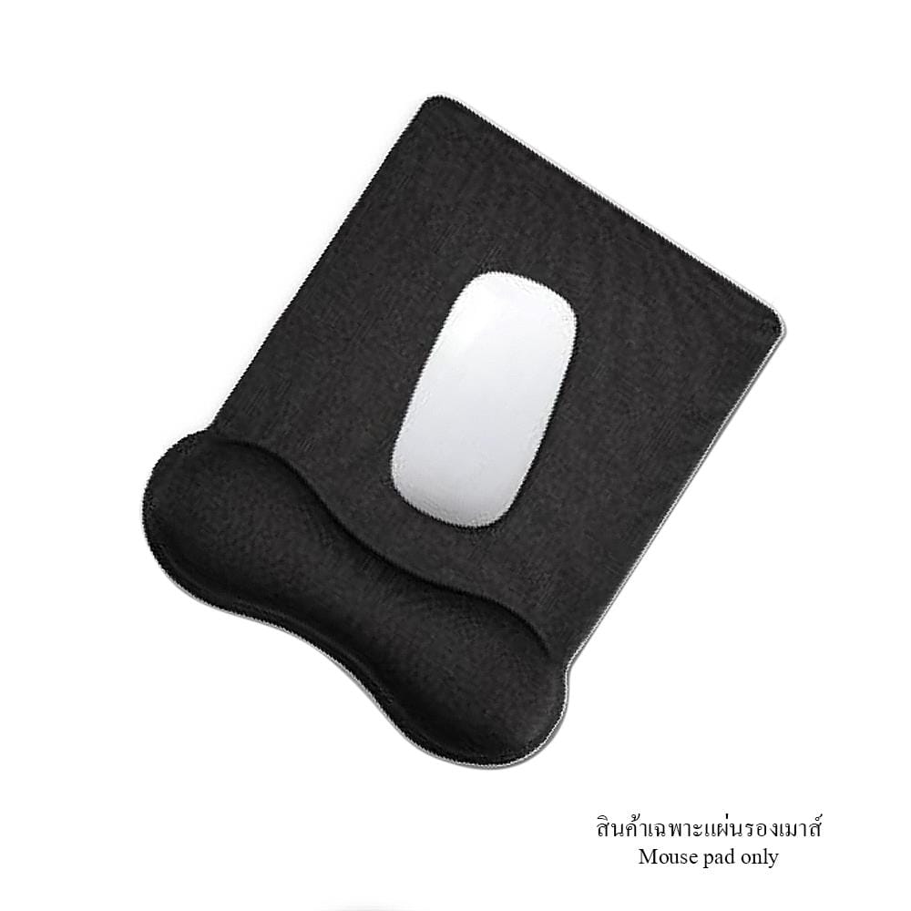 แผ่นรองเมาส์เพื่อสุขภาพพร้อมที่พักข้อมือ ERGOTREND สีดำ