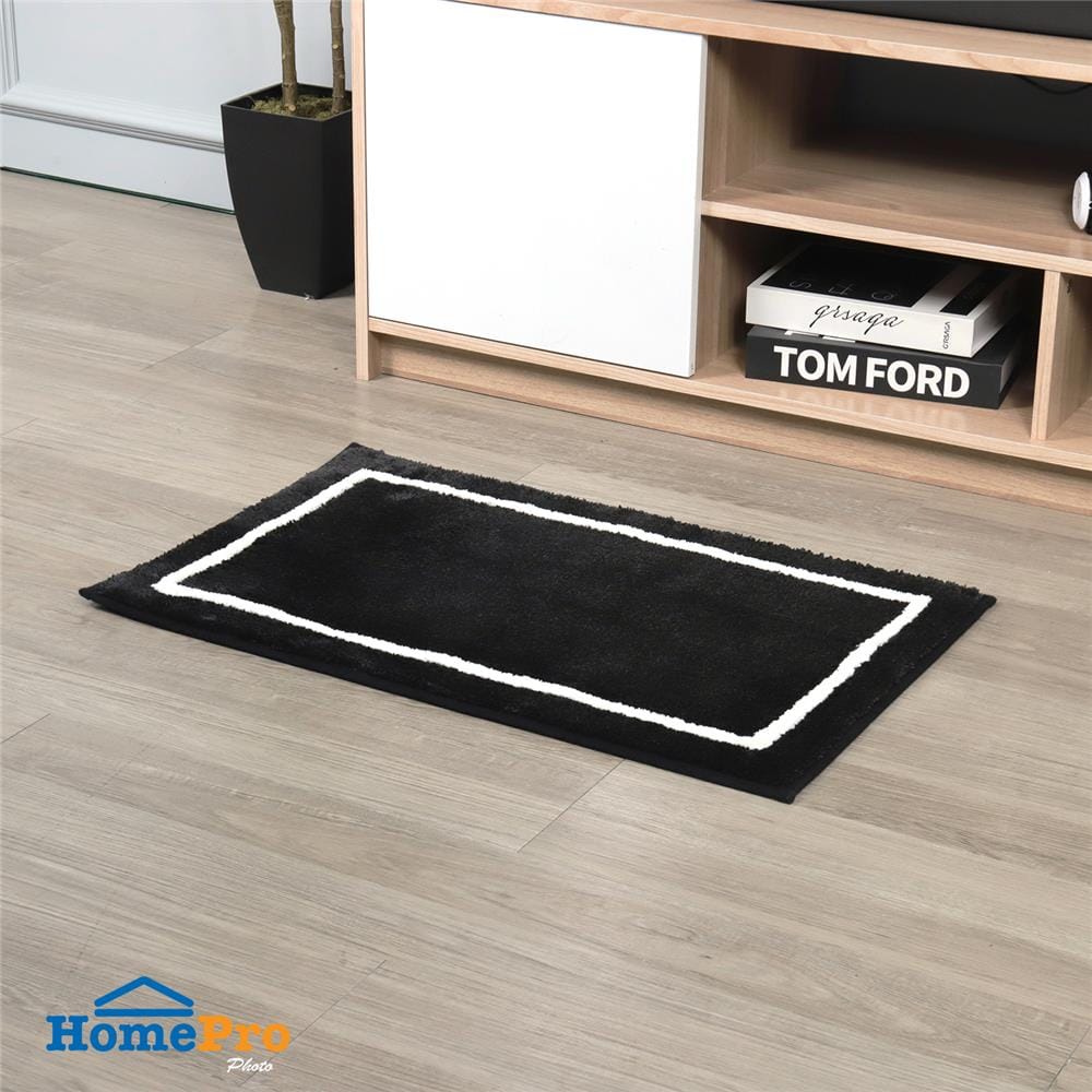 พรม HOME LIVING STYLE GLAMO 45X70 ซม. สีดำ