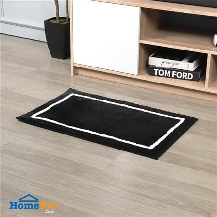 พรม HOME LIVING STYLE GLAMO 45X70 ซม. สีดำ_6