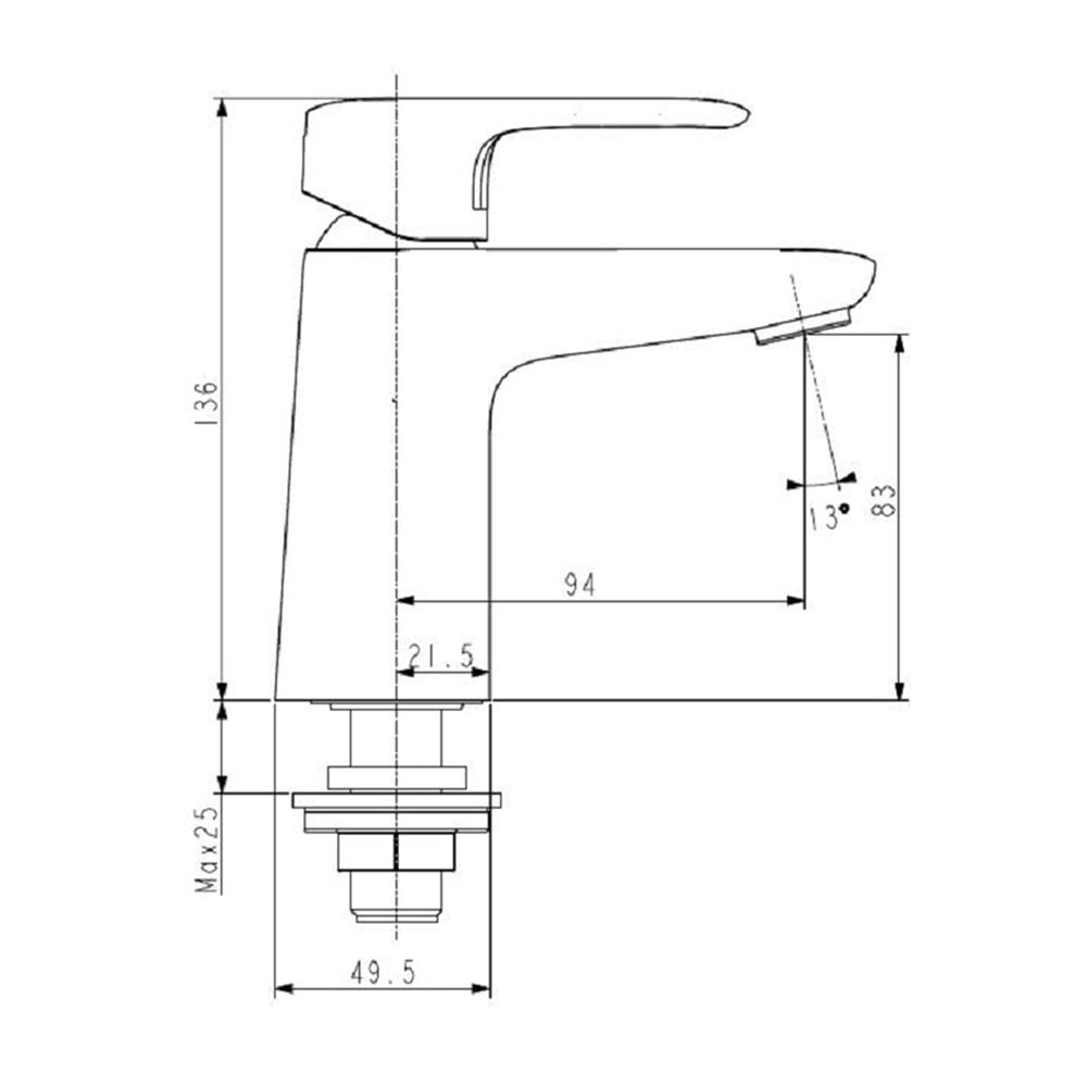 ก๊อกอ่างล้างหน้า AMERICAN STANDARD A-1M06-10
