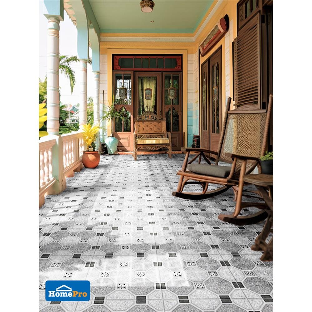 กระเบื้องพื้น 16x16 นิ้ว TARA วาร์ดี้ เทา PM 0.96M2