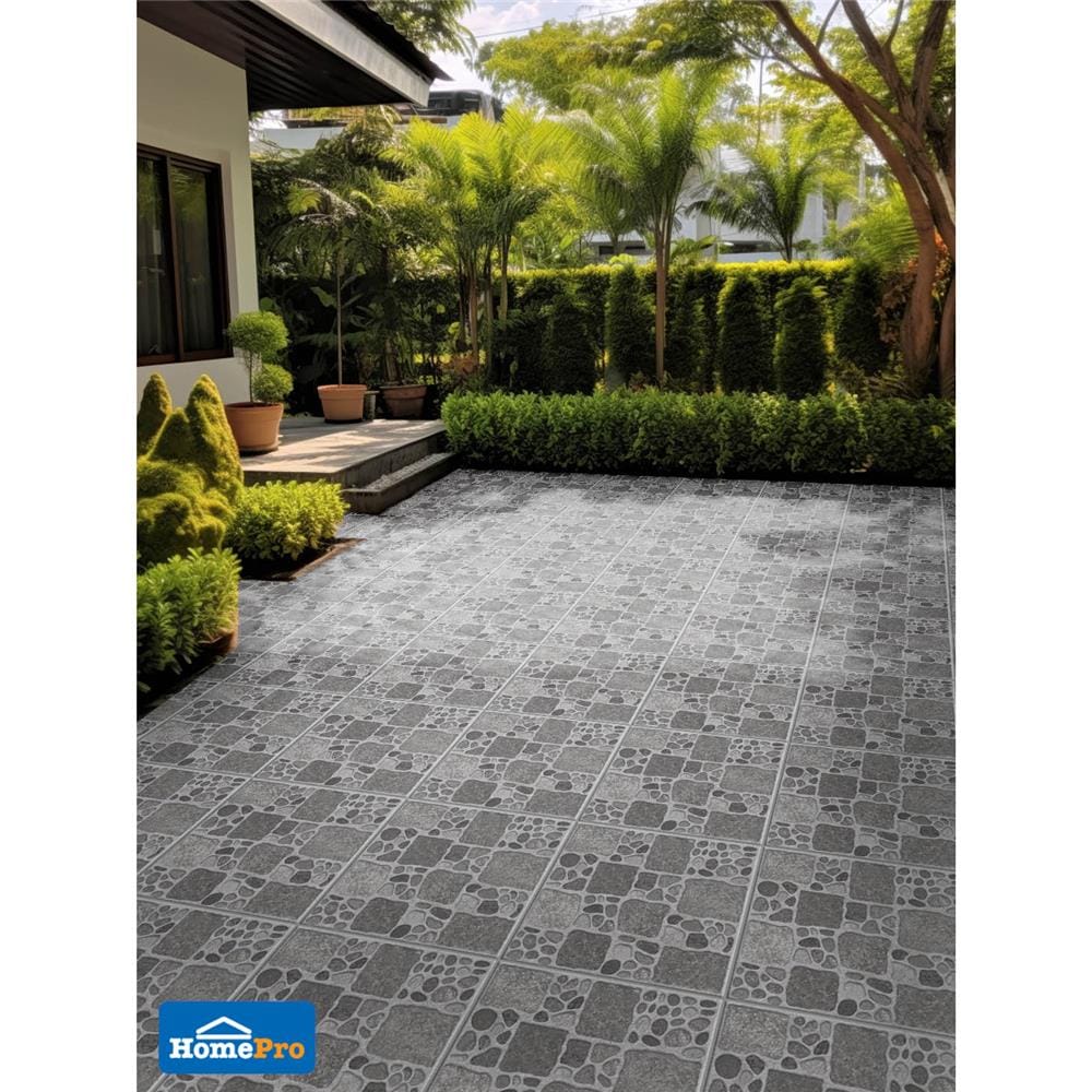 กระเบื้องพื้น 12x12 นิ้ว ภูผา ลานแกรนิต เทา PM 1 ตร.ม.