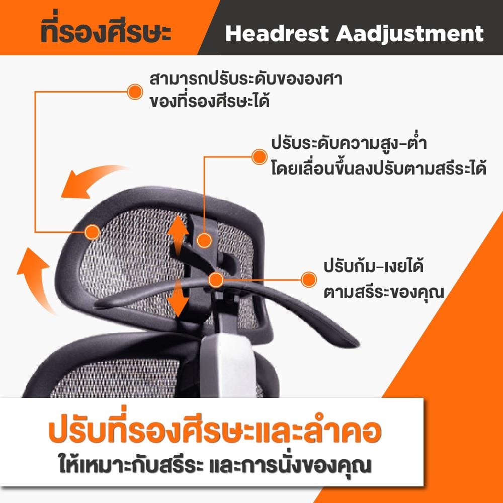 เก้าอี้เพื่อสุขภาพ ERGOTREND ERGO JOY REST ดำ
