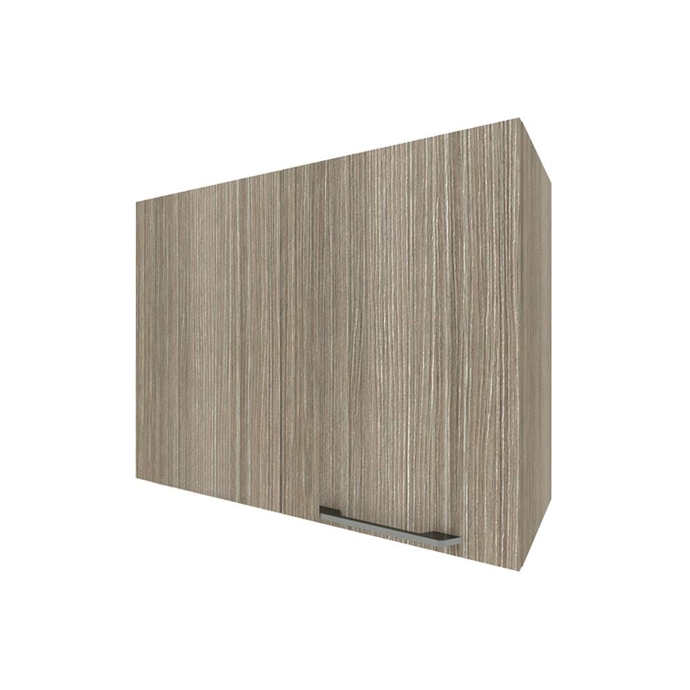 ตู้แขวนเข้ามุมซ้าย มือจับสีดำ WPC PARAZZO ENZO 80X60 ซม. เอ็มไพร์โอ๊ก