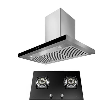 เตาฝัง+เครื่องดูดควัน LINEA G73 2G+LDH TC 90.1