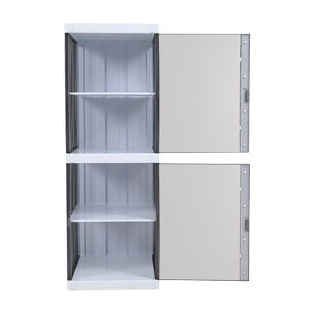 กล่องรองเท้า STACKO MAGIC BOX 27.8x38.5x79 ซม. สีขาว/เทาใส_3