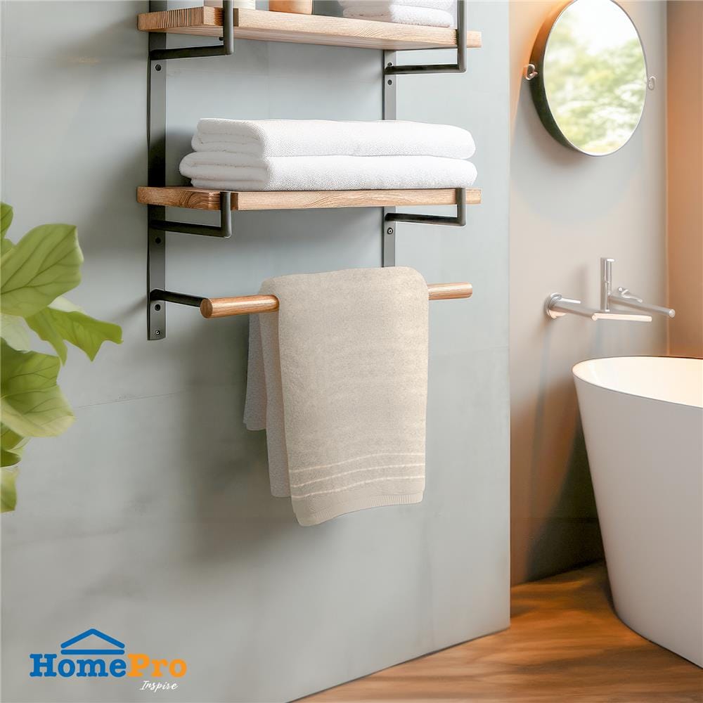 ผ้าขนหนู ME LIVING SELINA 27X54 นิ้ว สีน้ำตาล
