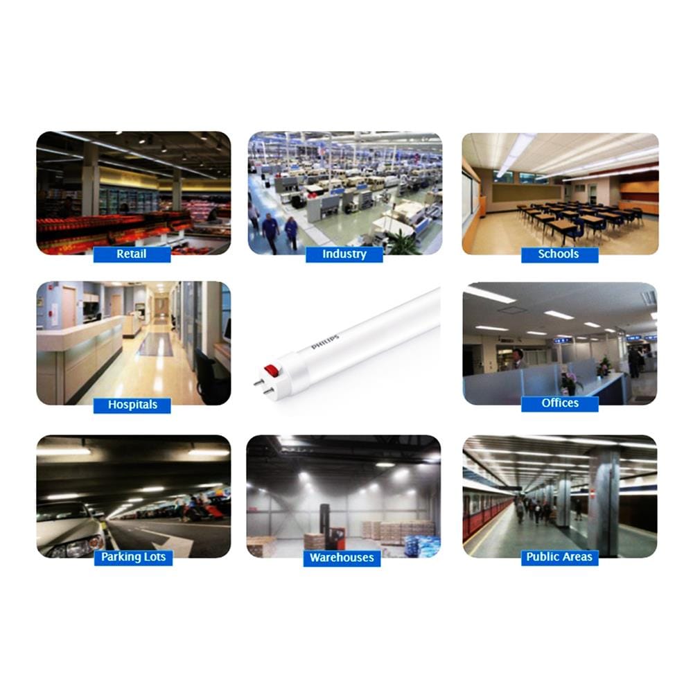 หลอด LED สั้น PHILIPS T8 DE 9 วัตต์ DAYLIGHT G13