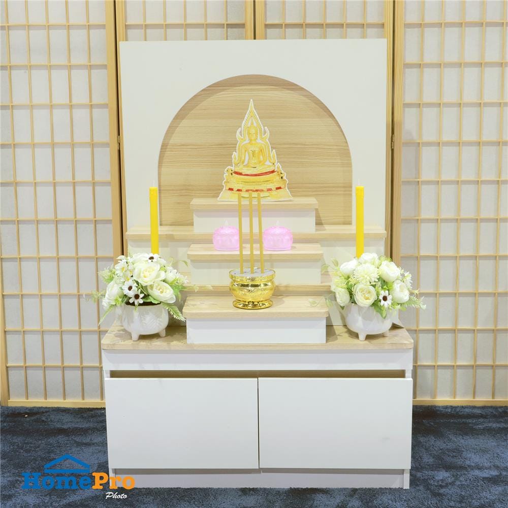 ตู้พระ FURDINI PSP-9359 PEARL 80 ซม. สี PINE OAK/ขาว