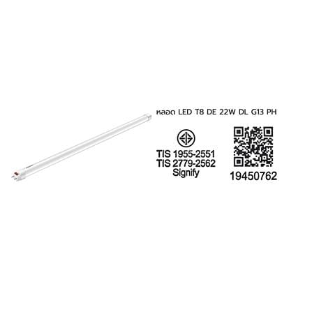 หลอด LED PHILIPS T8 DE 22 วัตต์ DAYLIGHT G13_6