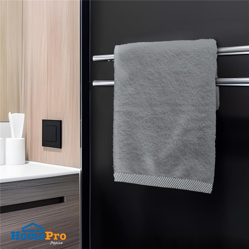 ผ้าขนหนู ME LIVING STRIPE 16X32 นิ้ว GREY