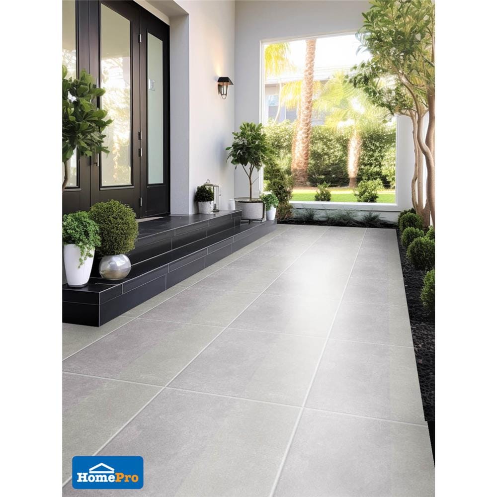 กระเบื้องพื้น 60x60 ซม. ภูผา พีนัท ไลท์เกรย์ A 1.44M2