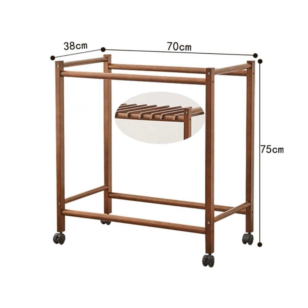 ราวแขวนผ้า 70CM COZYBROWN TP0584-02 น้ำตาลเข้ม_2